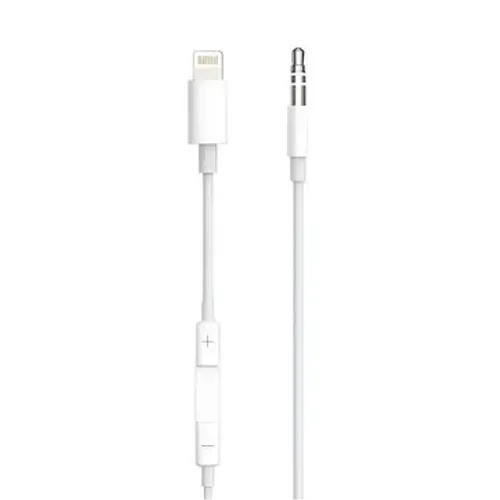Cabo Auxiliar Alpha Gold Para iPhone Lightning 3.5mm P2