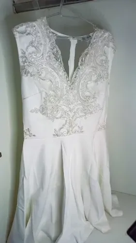 Vestido Branco Ano Novo Reveilón Renda Novo casamento civil cartório festa