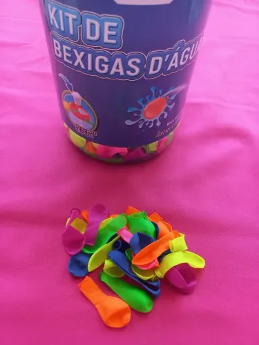 Kit Bexigas D'agua Com Garrafa - 190 Bexigas C/ Enchedor