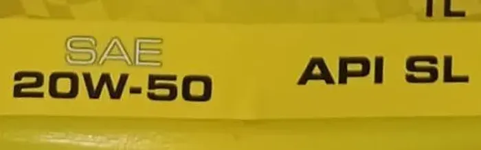 SAE 20w50 