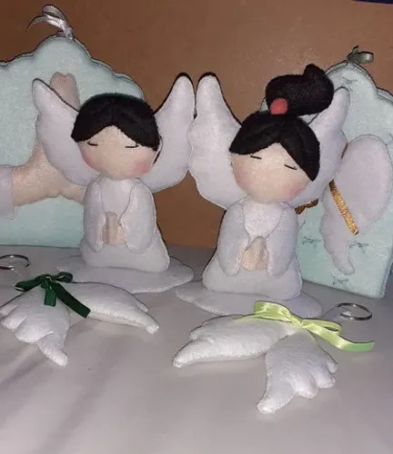 Mini kit mini Lembrancinha Batizado ou Primeira Comunhão em feltro 