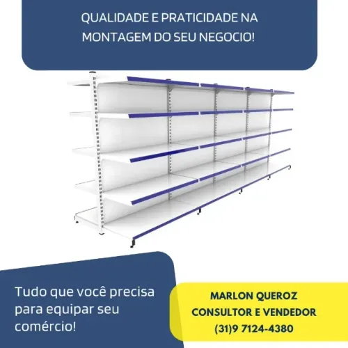 Gondola de Aço Parede Polar Branca