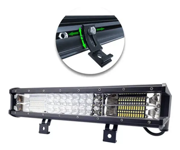 Farol De Milha Barra Led 7d 216w 37cm 72 Led
