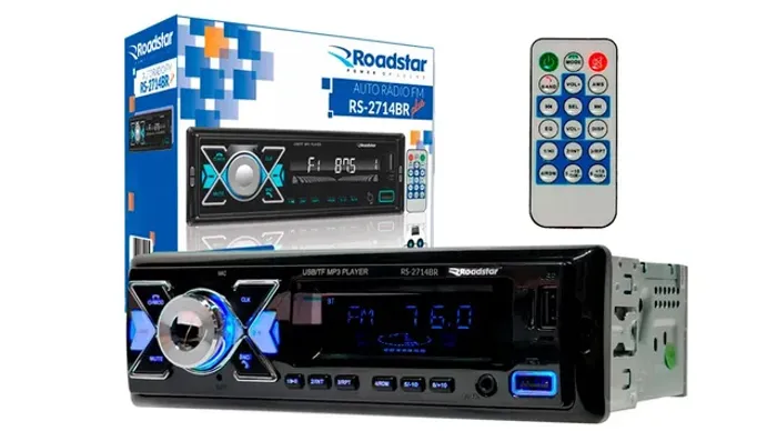 Auto Rádio com usb e bluetooth , Fm RS-2714Br