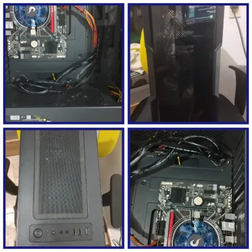 Pc/Cpu Gamer intel Core i3-9100f/h310/16gb-ddr4/Rx460 2gb/ssd/gab Aigo Dark Aquarius/w11