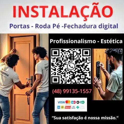 INSTALAÇÃO PORTA - FECHADURA DIGITAL 