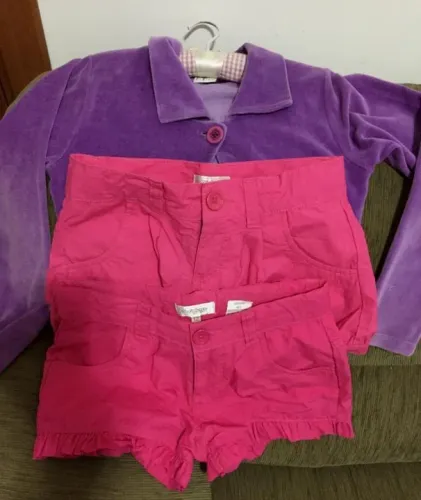 2 Shorts + 1 Bolero Tam. 12 (Marca Carinhoso)