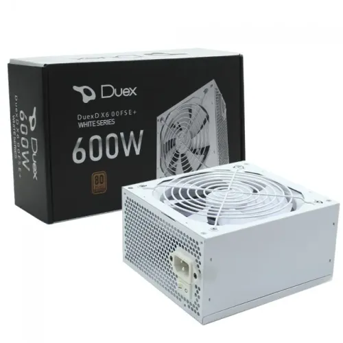 Fonte ATX 600W Real PFC Ativo 80 Plus Bronze Duex DX 600FSE+ White Series - WZetta