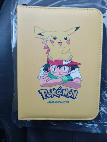 Álbum fichário cartas pokémon Tcg novo mais 50 cartas aleatorias