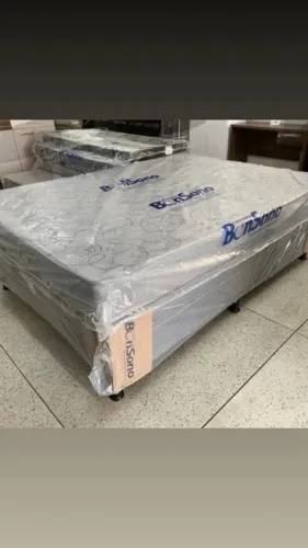 Conjunto box casal bon sono D.33 base e colchão separado