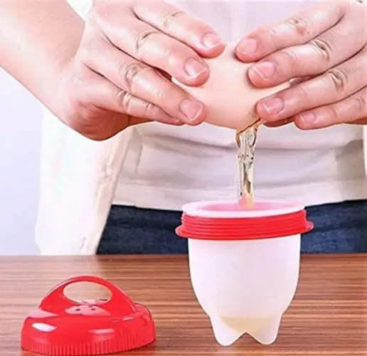 Forma De Silicone Eggletes Para Cozinhar Ovos 6 Peças Recheado Ovos Fit Sauda