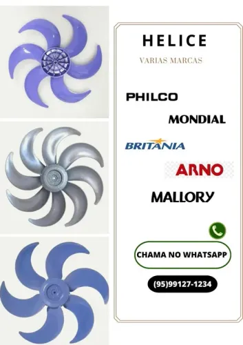 Hélice de ventiladores de várias Marcas 