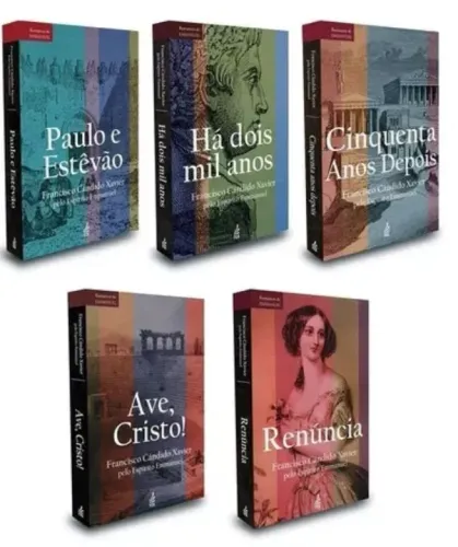 Kit Livros Romances de Emmanuel - Médium Chico Xavier 