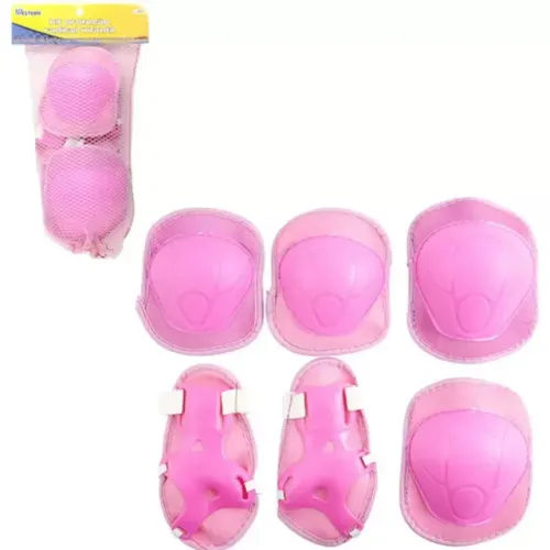 Kit De Proteção Radical Infantil Jo-02 Rosa Western
