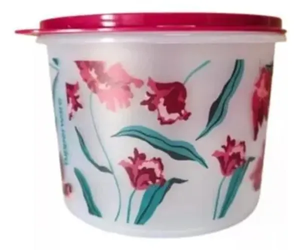 Tupper Caixa Floral Tupperware 2,4L