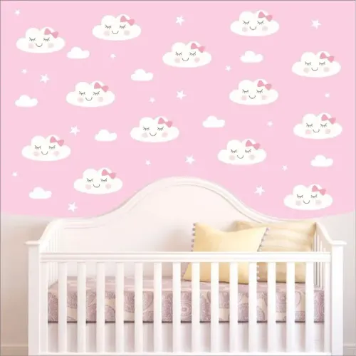 Adesivo decorativo de parede chuva de amor decoração quarto de bebê