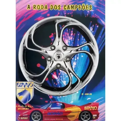 Rodas Binno B880, B910, B930, B900 e outras - Propaganda original de revista de época