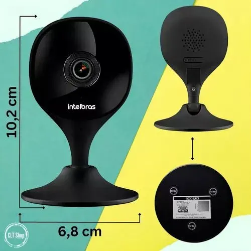 câmera de segurança iMX C Black instalada com Cartão de memória 32G ideal para apartamento