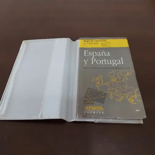 Mapa Rodoviario da Espanha e Portugal tamanho grande
