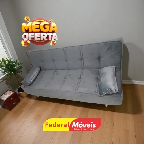 Sofá Cama 1,88m Veludo D33 Oferta - Solicite Catálogo
