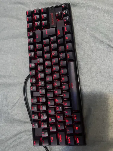 Redragon Kumara K552 led vermelho switch azul