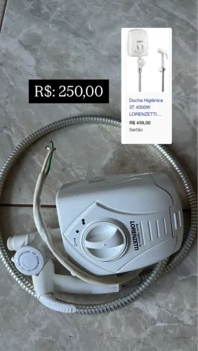 Ducha Higiênica Lorenzetti 3T 4000W
