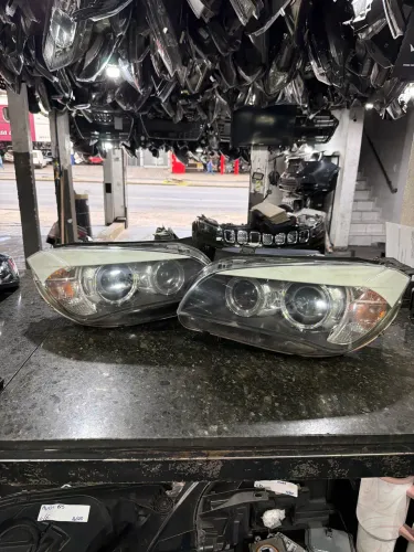 Faróis bmw x1 2012 com xênon + guia LD 