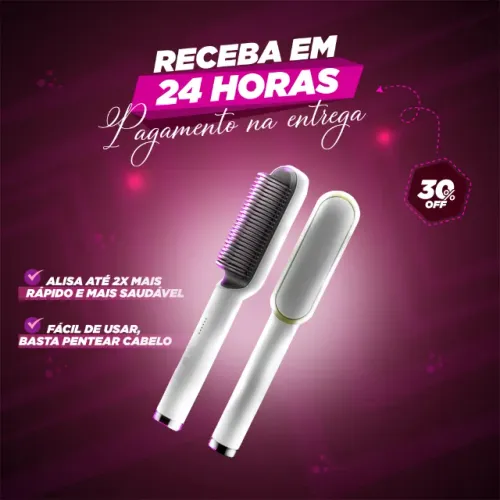 Escova Alisadora 3 em 1
