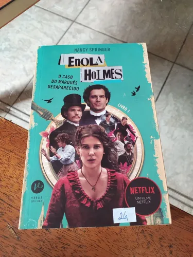Livro Enola Holmes O caso do Marquês Desaparecido livro 1
