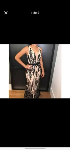 Vestido de festa usado uma única vez