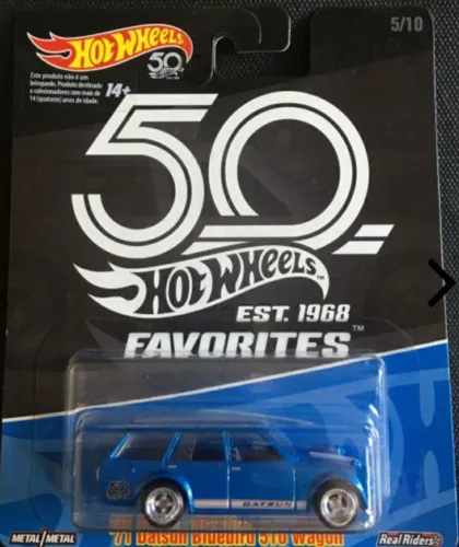 Hot Wheels 50th Favorites 71 Datsun Bluebird 510 Wagon