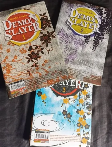 Lote mangá Demon Slayer 1, 2 e 3