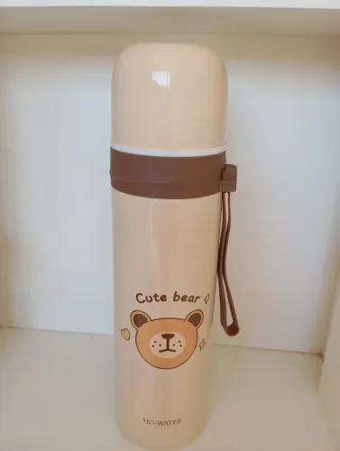 Garrafa Térmica com Design de Urso, nova na caixa 