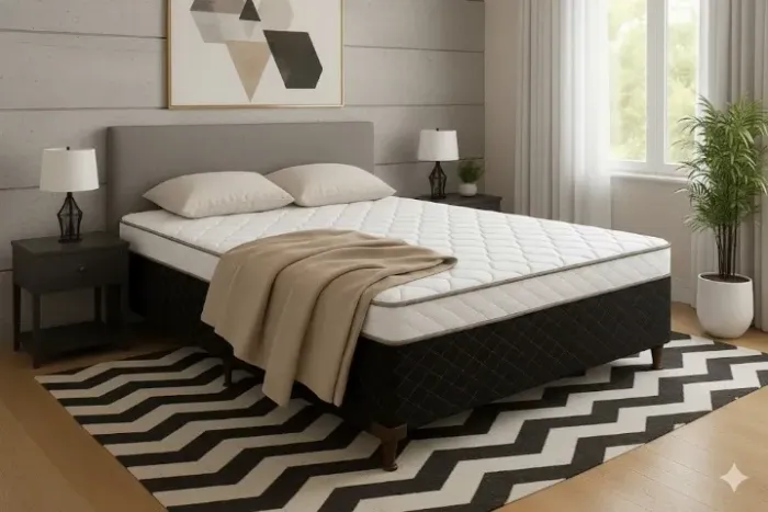 (PAGA SOMENTE NA ENTREGA) Cama Acoplada Casal com 15 cm de espuma