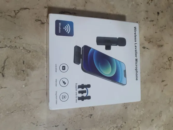 Microfone Lavalier sem fio