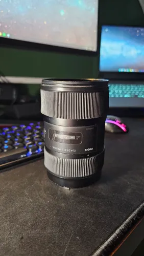 Lente sigma 18-35mm f1.8 para Canon sem autofoco