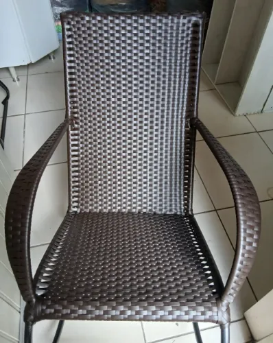 Cadeira de balanço Nova c/ 2 molas amortecedoras trama fibra sintética