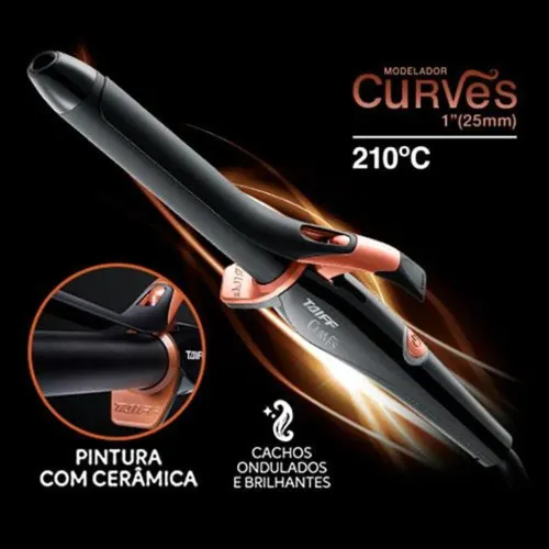 Modelador de Cachos Taiff Curves 1" (25mm) - 210°C
