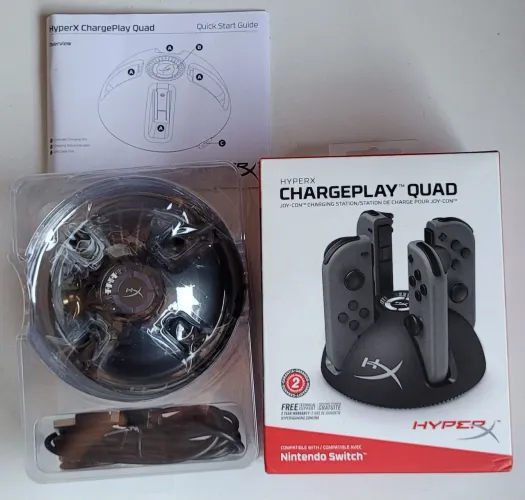 Carregador Hyperx ChargePlay Quad Nintendo Switch