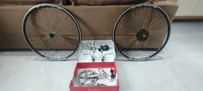 Rodas, câmbio e manetes freio Speed