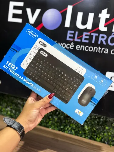 Kit de Teclado e Mouse Sem Fio - KNUP - TE127