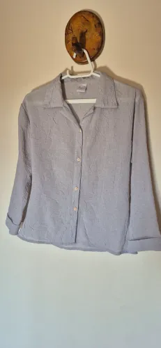 Camisa manga longa cinza