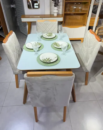? *MESA IRACI RETANGULAR + CADEIRA STELLA* ?