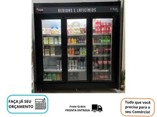 Refrigerador Auto Seviço 3 Portas 1,80M Polar PEVCA