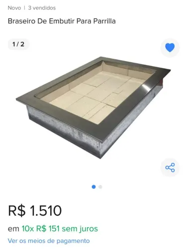 Braseiro De Embutir Para Parrilla