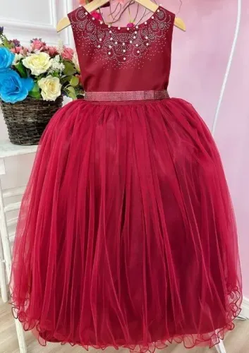 Vestido longo infantil festa