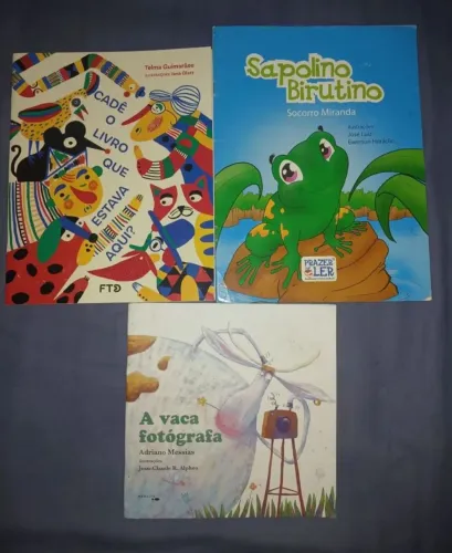 Lote de 3 livros infantis