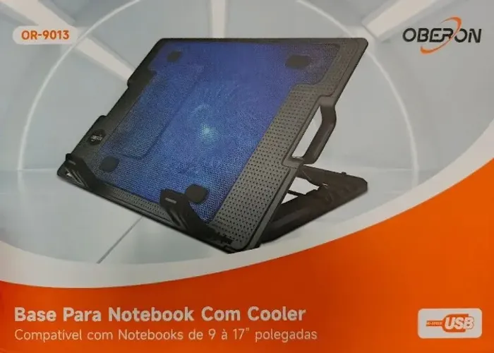  Suporte de Notebook com Cooler e Elevação - Loja Física