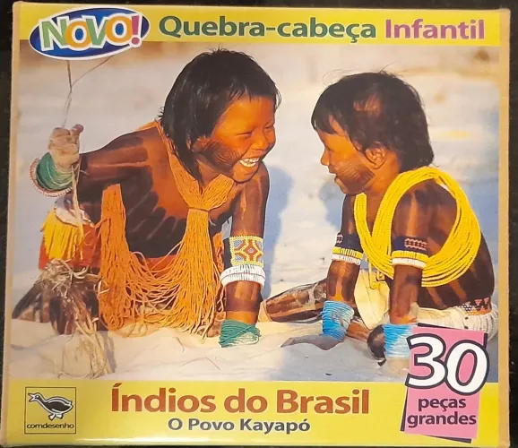 Quebra-cabeça Infantil Índios do Brasil - 30 peças
