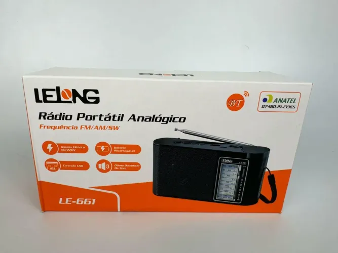 Rádio Portátil Analógico LELONG LE-661